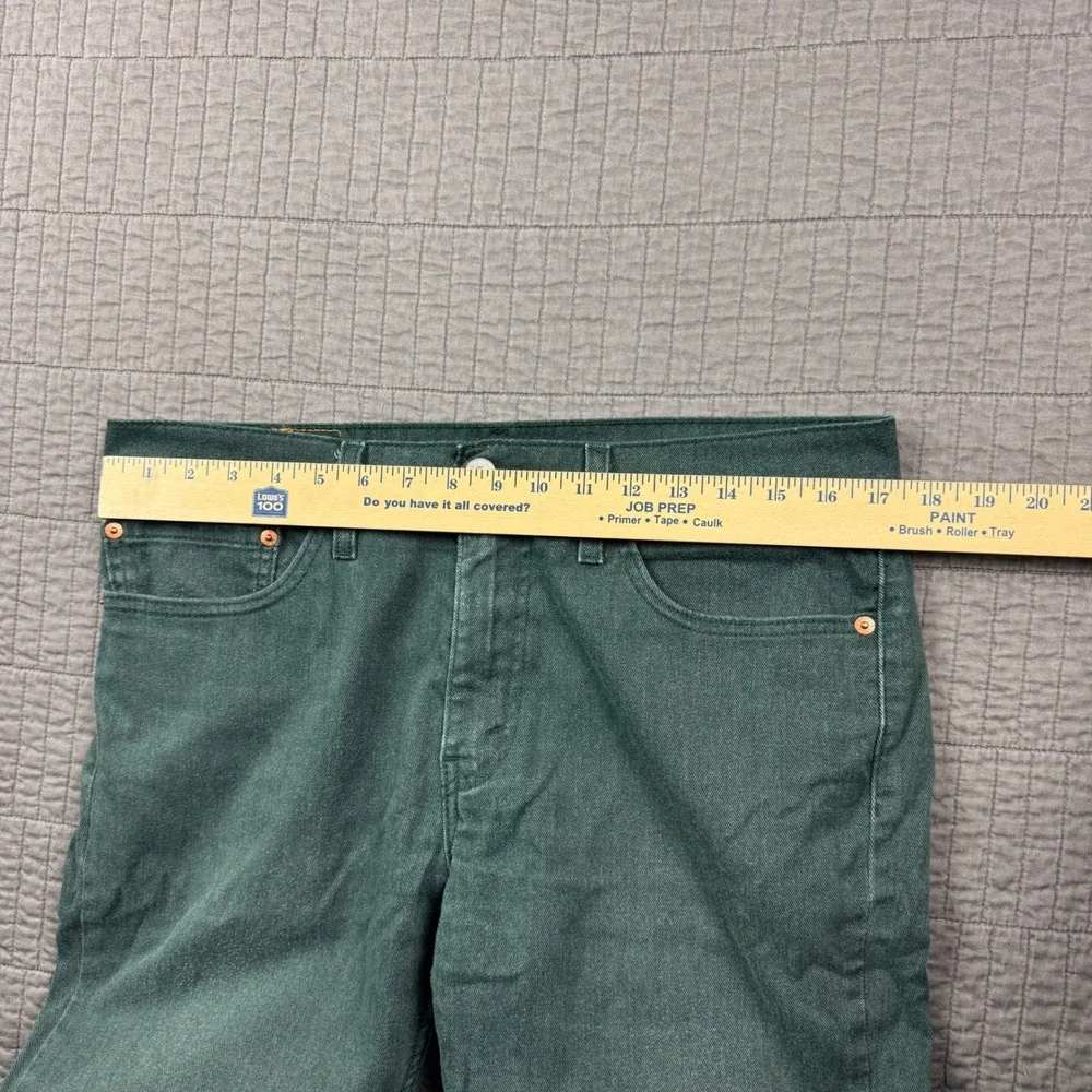 Levis 511 Slim Fit Jeans Mens 34x30 (35x29) Forest Green Pants Faded Distressed